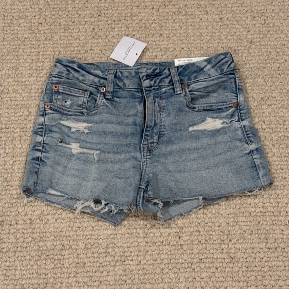 American Eagle Outfitters Curvy High-rise Shortie, next level stretch sz: 6/28W